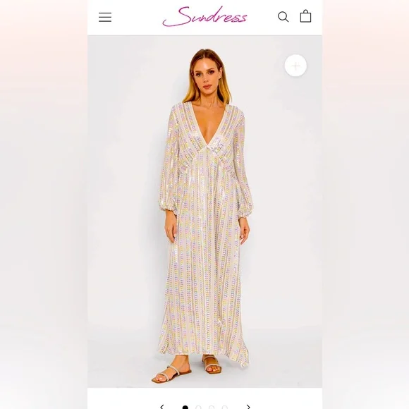 Dresses | Sundress Chicago Long Dress In Bora Bora | Poshmark